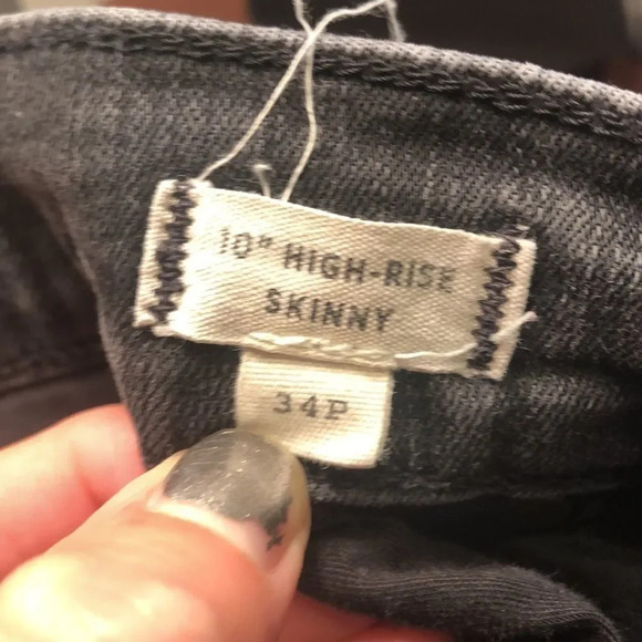 MADEWELL black five button high rise skinny jeans - Picture 7 of 13